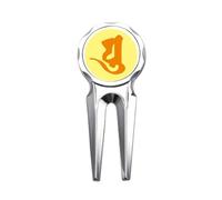 no/no Culture Yu - Herramienta de reparación de marcador de pelota de golf con patrón redondo