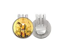 no/no Dao Chinese God Art Deco - Marcador de pelotas de golf con clip magnético esmaltado