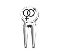 no/no Diferencia de género entre hombres y mujeres, herramienta de reparación de marcador de pelota de golf arcoíris