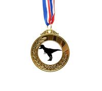 no/no Dinosaur bs b roar art deco fashion Gold Award Medal First Place Ribbon