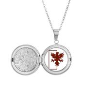 no/no Divine Animals Abroad Cruel Ability - Collar con medallón tallado para fotos, joyería, regalo de cumpleaños