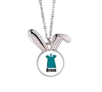 no/no Doctor Stay Home Save Valor - Collar con colgante de conejo, joyería de animal