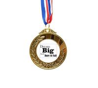 no/no Dream Big And Dare To Fail - Cinta de medalla ganadora del premio Gold Award First Place