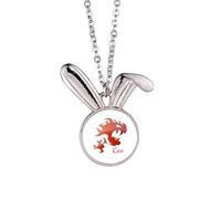 no/no Enthusiasm Leo Confidence - Collar con colgante de conejo, joyería de animal