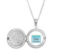 no/no Feast World - Collar con medallón de la verdad para el Día de la Juventud, joyería para regalo de cumpleaños
