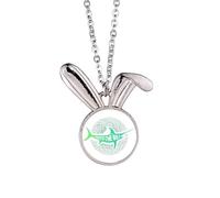 no/no Fish Life - Collar con colgante de conejo de viaje