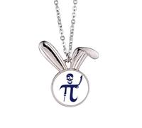 no/no fpi - Collar con colgante de conejo con diseño de arma matemática