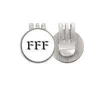 no/no Fury of Single Art Deco - Marcador de pelotas de golf con clip magnético esmaltado
