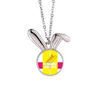 no/no Game As Balance Dictates - Collar con colgante de conejo de moda Art Deco