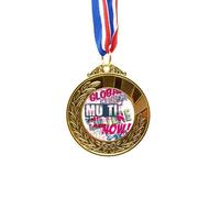 no/no Graffiti Street Colorful Words Gold Award Medal First Place Ribbon