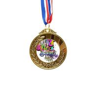 no/no Graffiti Street Culture Colorful Rap Words Gold Award Medal First Place Ribbon
