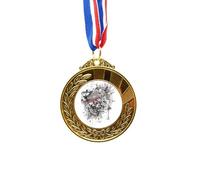 no/no Graffiti Street Pirate Rudder L Pattern Gold Award Medal First Place Ribbon