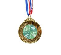 no/no Green Mexico Totems - Cinta para el primer lugar de medalla ganadora del premio de oro de la civilización antigua