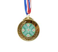 no/no Green Wheat México Totems Ancient Civilization Gold Award Medal First Place Ribbon