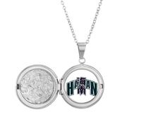 no/no Hainan - Collar con medallón de provincia de la ciudad de Hainan, joyería para regalo de cumpleaños