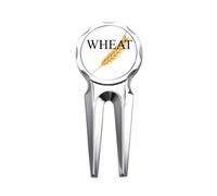 no/no Harvest Wheat Autumn Art Deco Fashion Golf Divot Tool Herramienta de reparación de marcador de pelota de golf