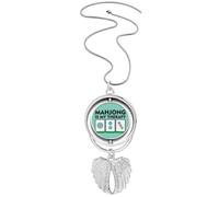 no/no Healing Mahjong Happy Art Deco - Collar giratorio con alas de ángel, Medium