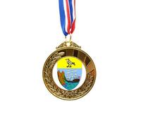no/no Helena Afnational Emblem Gold Award Medal First Place Ribbon