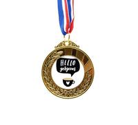 no/no Hello Gorgeous - Cinta para el primer lugar de la medalla ganadora del premio de oro con cita a mano