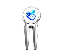 no/no Herramienta de reparación de marcador de pelota de golf con diseño de corazón estrellado y cielo estrellado