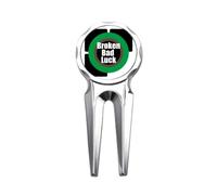 no/no Herramienta de reparación de marcador de pelota de golf Happy New Year Day Happiness Golf Divot Tool