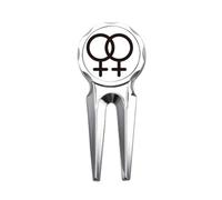no/no Herramienta de reparación de marcador de pelota de golf para identificar la igualdad de género para mujeres