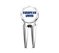 no/no Herramienta de reparación de marcador de pelota de golf para integración de la bandera de la Unión Europea