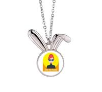 no/no Hip Hop Music Self Reality My Site - Collar con colgante de conejo de conejo