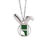 no/no Hippo Weight River Mud Art Deco - Collar con colgante de conejo de moda