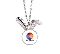 no/no Holika - Collar con colgante de conejo de bruja india