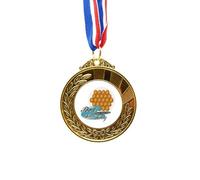 no/no Hong Kong Egg Puff China Art Deco Fashion Gold Award Medal First Place Ribbon