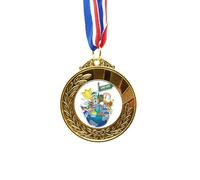 no/no Hong Kong Tourseeing Plchina Gold Award Medal First Place Ribbon