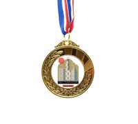 no/no Hong Kong Victoria Harbour Gold Award Medal First Place Ribbon