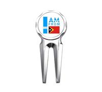 no/no I Am From East Timor Art Deco - Herramienta de reparación de pelotas de golf