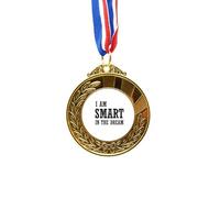 no/no I Am Smart In The Dream Art Deco Fashion Gold Award Medal First Place Ribbon