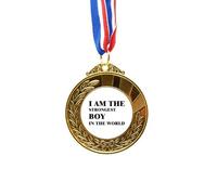 no/no I AmThe Strongest Boy Art Deco Fashion Gold Award Medal First Place Ribbon