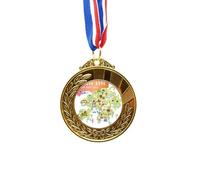 no/no I Love Hong Kong Map China Location Gold Award Medal First Place Ribbon