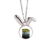 no/no In The Lake Art Deco - Collar con colgante de conejo de moda