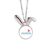 no/no Indy - Collar con colgante de conejo con texto en inglés "I Love You Affection Language"