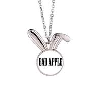 no/no Interesante collar con colgante de conejo de Bad Guys con palabras clave