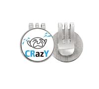 no/no Kids Cry Art Deco - Marcador de pelota de golf con clip magnético esmaltado