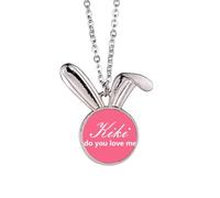 no/no Kiki Do You Love Me Art Deco - Collar con colgante de conejo de moda