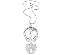 no/no Launches Direction - Collar giratorio con colgante de alas de ángel con diseño de satélite, Medium