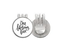 no/no Lifelong Love Quote Art Deco Fashion - Marcador de pelota de golf con clip magnético esmaltado