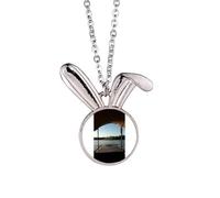 no/no Look Into The Distance Art Deco - Collar con colgante de conejo de moda
