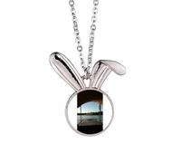 no/no Look Into The Distance Art Deco - Collar con colgante de conejo de moda