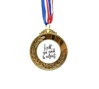 no/no Look See and Be Silent - Cinta de medalla ganadora del premio Gold Award First Place