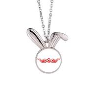 no/no Looking Better Life - Collar con colgante de conejo futuro