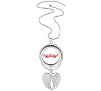 no/no Looking Better Life Future - Collar giratorio con alas de ángel, Medium