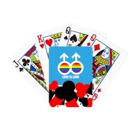no/no Love Is Love Art Deco Fashion Symbol Poker - Juego clásico de cartas